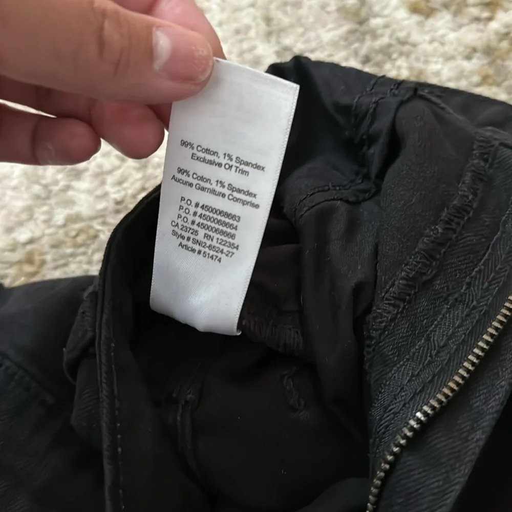 Aritzia | Talula Black Denim Shorts​​​​ - Picture 5 of 6